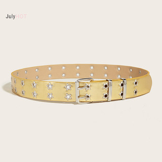 Julyhot Punk Phong Cách Ngôi Sao Twill Dây Đeo Rỗng Ra Da Quần Jean Trang Trí Thời Trang Dây Thắt Lưng Massivedeals