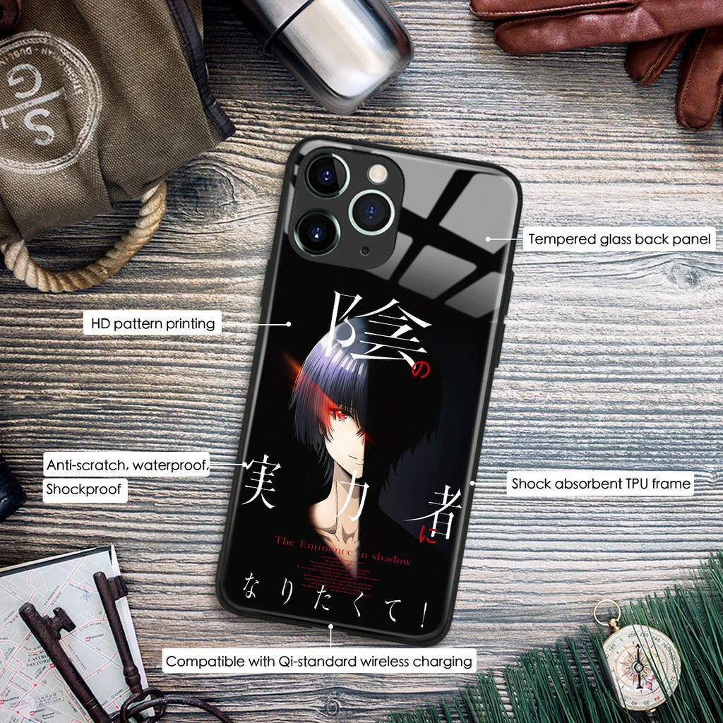 BK-1 Anime Nhật Bản Cid Kagenou Shadow Vỏ Điện Thoại Cho iPhone 17,15 14 13 12 11 Pro Max Plus Mini SE Manga Kính Bảo Vệ 0728