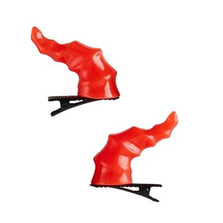 Capa Quỷ Mini Rồng Sừng Kẹp Tóc Halloween Cosplay Hóa Trang Mũ