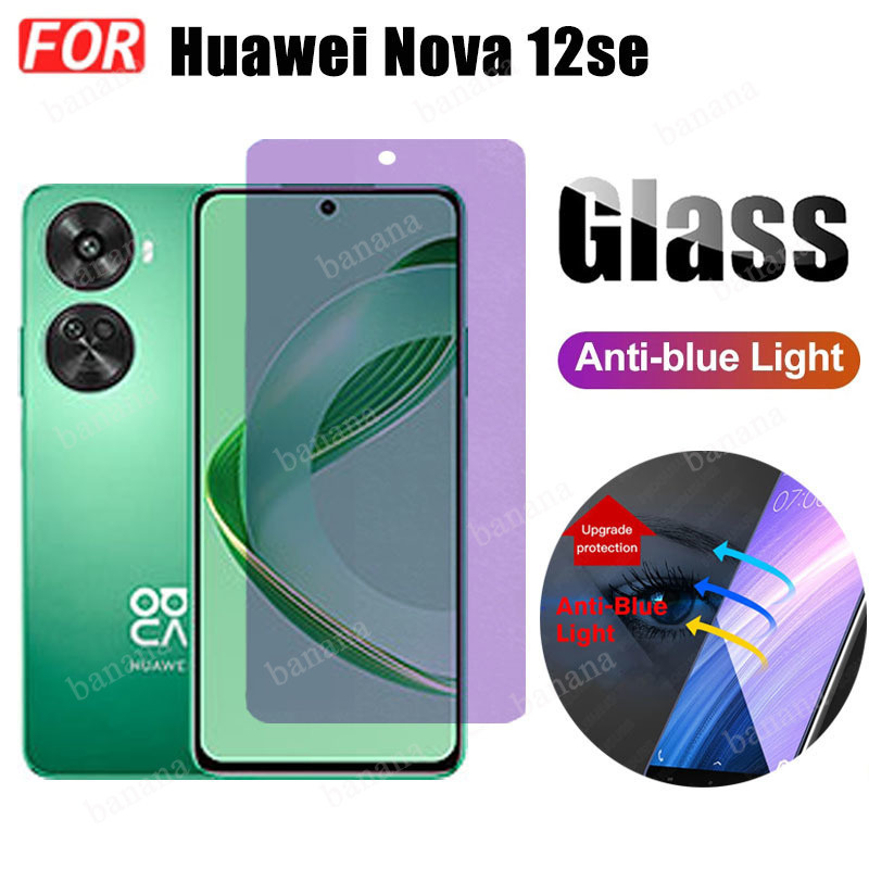 Kính cường lực Huawei Nova 12SE Anti Blue Light Ray Huawei Nova 12i 12s Nova 10SE 9SE Bảo vệ màn hình + Phim ống kính máy ảnh + Phim mặt sau