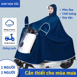 8XL Áo Mưa Bunnies Bịt Kín Toàn Thân Chất Dày Dặn, Có Lỗ Cho Kính Chiếu Hậu An Toàn