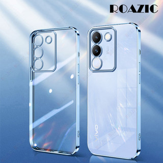 Dành Cho VIVO V29e 5G Ốp Điện Thoại Sang Trọng Mạ Cạnh Trong Suốt Vỏ Silicon Mềm Chống Sốc Trong Suốt SY01