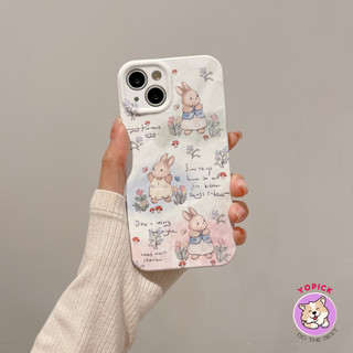 Cute rabbit Phone case for IPhone17 16 15 14 13 12 11 X Xs Xr 7 8 Plus Pro Max Anti Drop wrinkle Soft Back Cove JKP