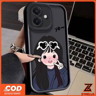 Ốp Lưng Cho OPPO A6 PRO A5i A5X A5 5G A3X A3 PRO A5 PRO A80 A60 A79 A38 A18 A17 A57 2022 4G A78 A58 A7 A5S A12 A95 Ốp Điện Thoại TPU Chống Sốc Cặp Đôi Cô Gái Nhút Nhát