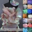 BORAGETE Xếp Ly Organza Vải, Handmade Cầu Vồng Nàng Tiên Cá Vải, Sáng Tạo Sáng Bóng 100 * 150cm DIY Chất Liệu Quần Áo Tiếp Liệu