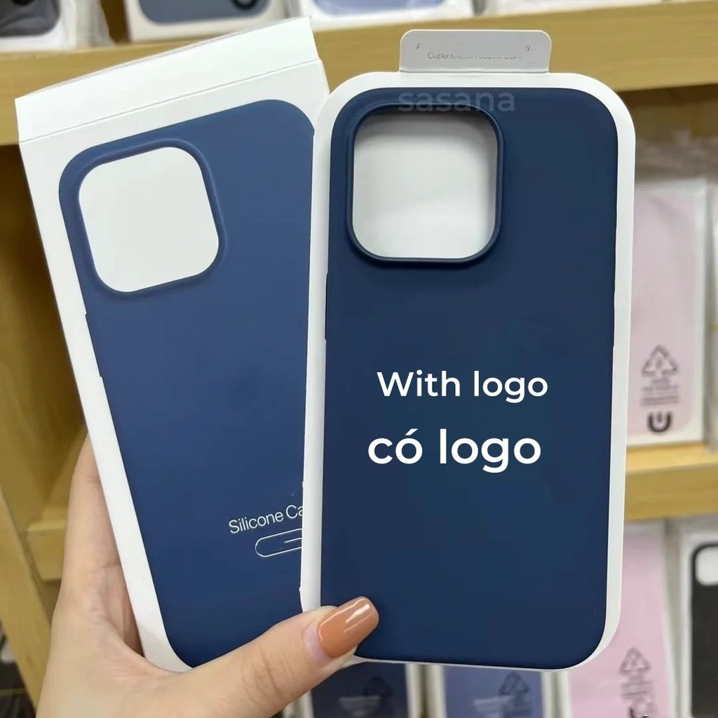 (Chính thức 1: 1) Silicon lỏng từ tính màu trắng cho iphone 15 / 14 / 13 / 12 / Pro / ProMax / plus / mini Vỏ điện thoại chất lượng cao Hoạt hình bật lên