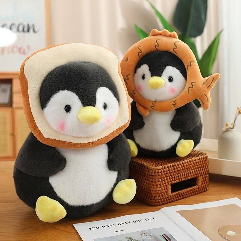 Cute Little Penguin Doll Sleeping Pillow Plush Toy Girl Ragdoll ...