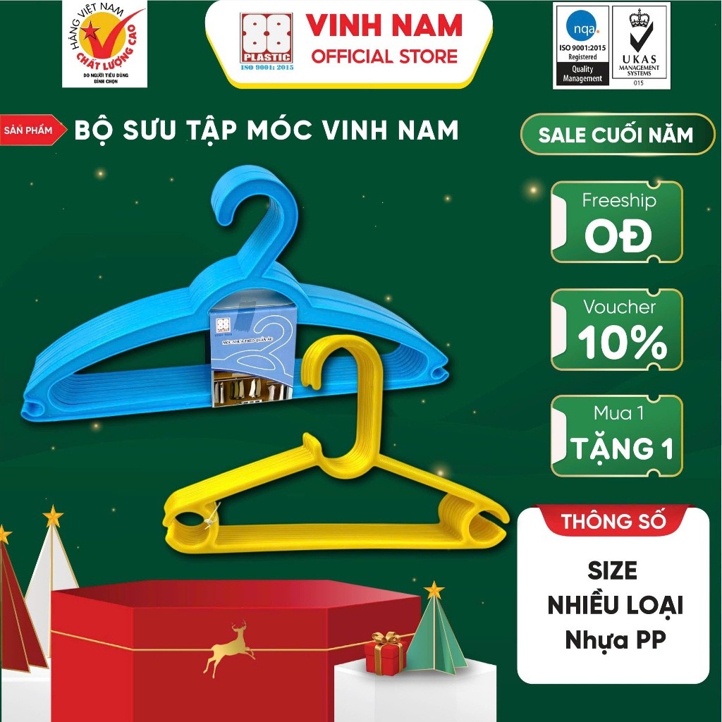 Bộ Sưu Tập Móc Vinh Nam Plastic Cao Cấp Chất Liệu Nhựa PP Bền Bỉ Đa Dạng Mẫu Mã Màu Sắc Chống Trượt