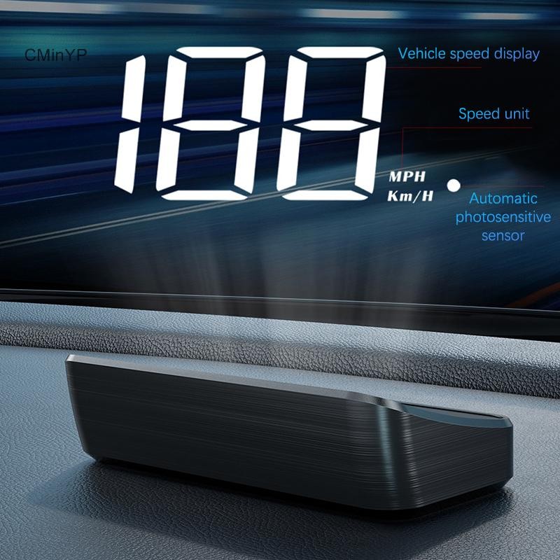 Cminyp Đồng Hồ Tốc Độ Ô Tô HUD GPS Lên Màn Hình Hiển Thị Đồng Hồ Tốc Độ Kỹ Thuật Số Kính Chắn Gió Máy Chiếu Cho Xe Tải Glory Phụ Kiện Điện Tử Tự Động