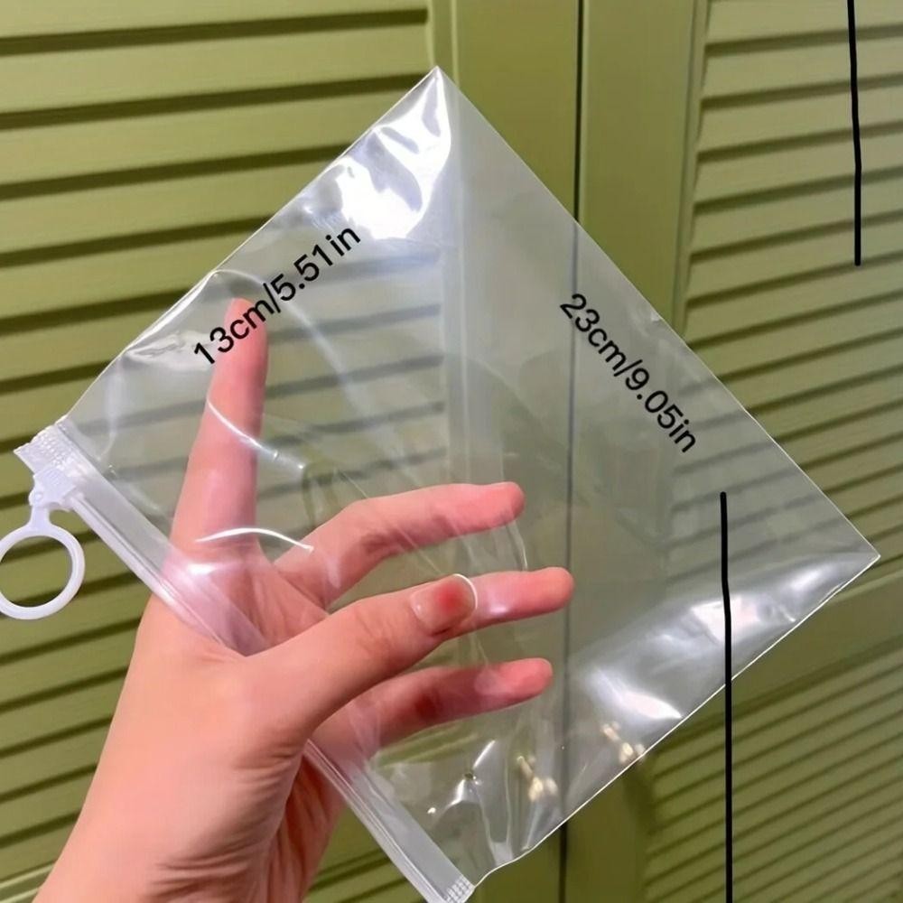 Daybreak 20 Miếng Túi Zip, Túi Phân Loại Khô Trong Suốt Độ Phân Giải Cao Cực Dày, 20 Lụa Có Tab Kéo Túi Bảo Quản Văn Phòng Phẩm Du Lịch