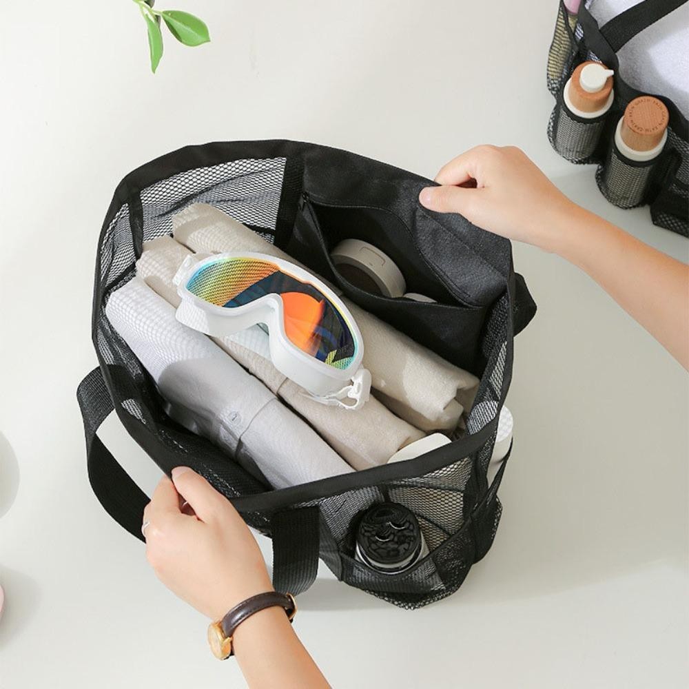 Túi Đựng Mỹ Phẩm DAYBREAK, Túi Rửa Lưới Di Động Dung Tích Lớn, Túi Rửa Lưới Thoáng Khí Có Thể Gập Lại Túi Mua Sắm Totes Ngoài Trời