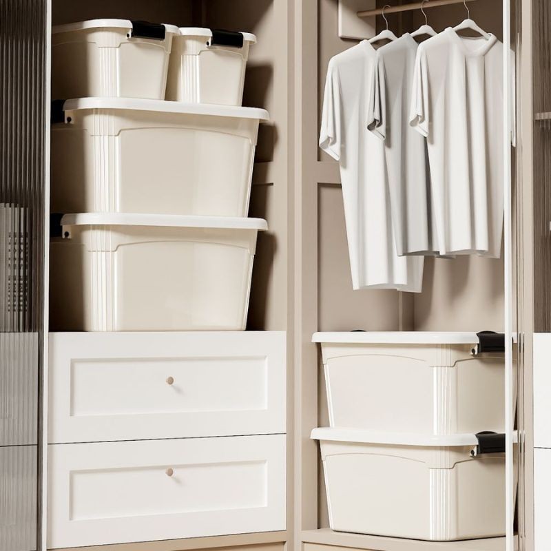 Hộp Nhựa Đựng Đồ Enoda Home Có Nắp Chống Bụi, Thùng Nhựa Chứa Đồ Nắp Cài Chắc Chắn Q100
