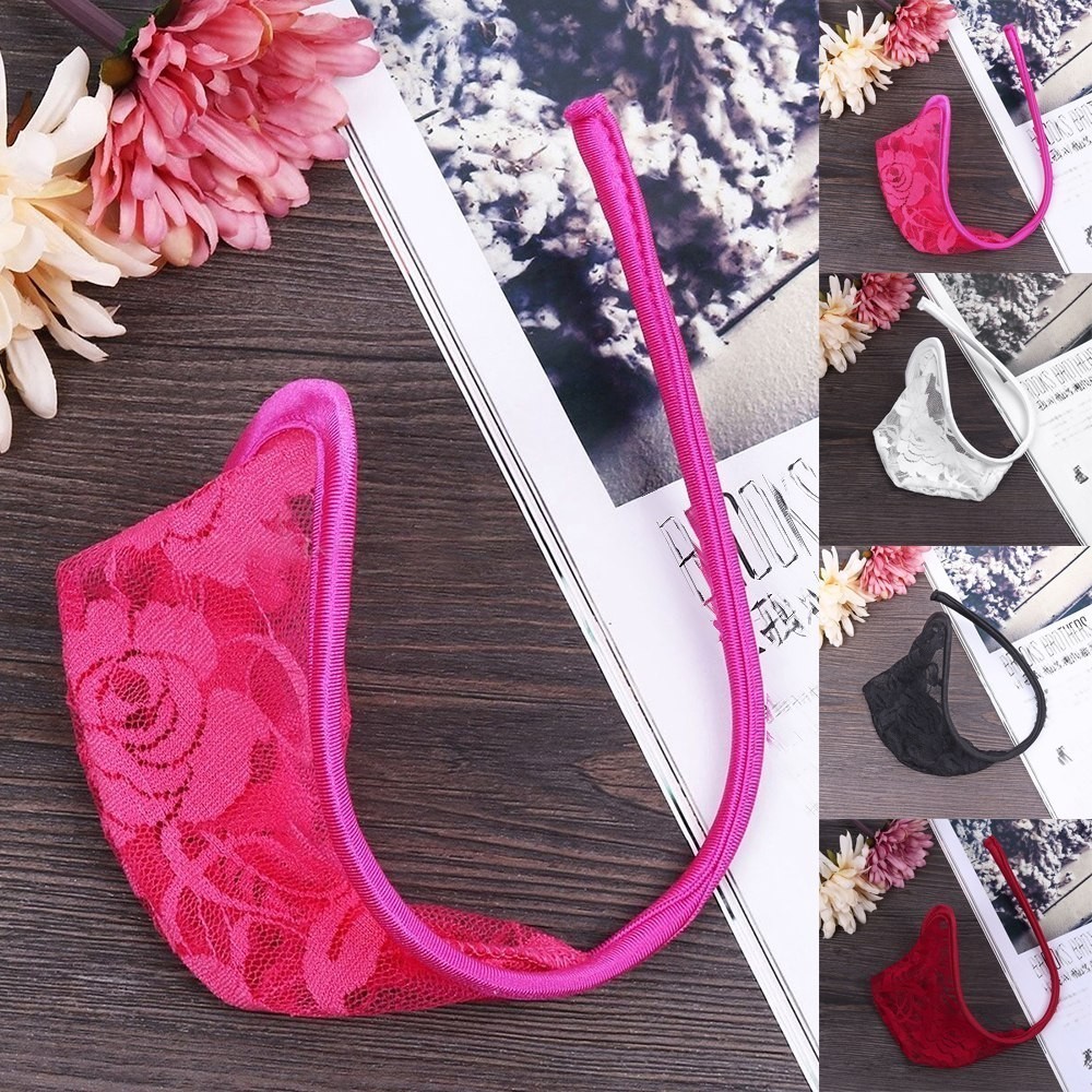 ⚡Tin TỨC MỚI CHO NAM⚡Gợi Cảm Nam Dây C Quần Lót Bikini T Lưng G Dây Thông Vô Hình Ren Ngắn
