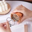 Túi đựng kính RTJIFSS, Túi đựng kính râm chống áp lực bằng da PU, Kính đơn giản chống thất lạc di động