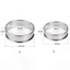 ORDOBOX Muffin Ring, Nhẫn Nấu Bánh Quy Khuôn Nướng Bánh Vòng Tròn, Thép Không Gỉ Cán Đôi 10cm 8cm Brioche Khuôn Nhà Bếp