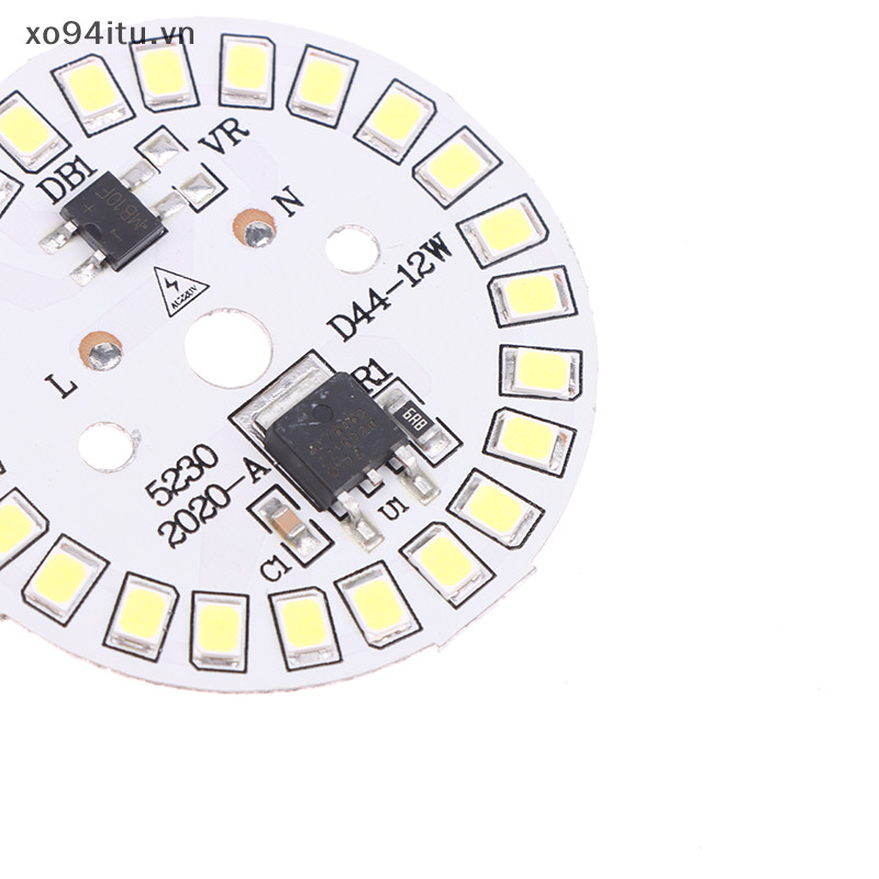 Xoitu Bóng Đèn AC 220V Downlight Chip Đèn Pha Bóng Đèn LED Miếng Dán Đèn SMD Tấm Mô Đun Tròn Tấm Nguồn Sáng VN