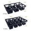 Hộp đựng hạt giống PWSEND, Khay đựng chậu hoa tổ chức 6 / 12 lỗ, Dụng cụ cỡ nòng 6,5cm Giá đỡ chậu dày 9cm