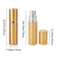 DAYBREAK Hộp Đựng Chất Lỏng 5ml, Dành Cho Mỹ Phẩm Xịt Nước Hoa Du Lịch, Nhôm Mini Di Động Xịt
