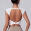 Áo tập Yoga thể thao không tay hở lưng Áo Crop Top chạy bộ tập Yoga nhẹ