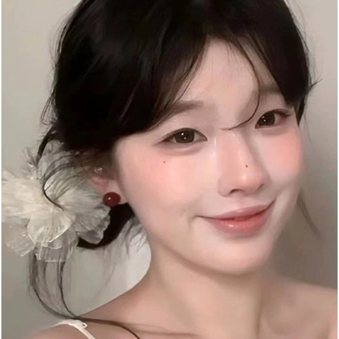 Kẹp Tóc Hoa Lưới - Kẹp Tóc Camellia Lớn Cho Bé Gái - Kẹp Đuôi Ngựa Bên Dễ Thương - Thời Trang Hàn Quốc Ngọt Ngào Thanh Lịch - Phụ Kiện Tóc Phổ Biến - Kỳ Nghỉ Bên Bờ Biển Nổ Barrettes