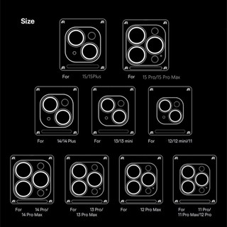Kính Màu Cam Bảo Vệ Ống Kính Máy Ảnh Cho iPhone 17 Pro Max 17Air 16 Plus 15 14 13 12 11 Kính Cường Lực Camera Bảo Vệ Phim