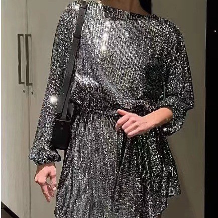 A.t.a Váy sequin dự tiệc ngày lễ Váy nhỏ