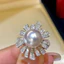 ⭐ Nguyên Bản Sang Trọng Đa Phong Cách Ngọc Trai Series Pháp Nơ Nhẫn Nữ Mở Đầu Có Thể Điều Chỉnh Phong Cách Sang Trọng Phù Hợp Với Đầy Đủ Kim Cương Trang Sức