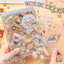 Enwei 50 Trang Dòng Động Vật Dễ Thương Nhãn Dán PET Sách Phong Cảnh 3D Thủ Công Nhãn Dán Bộ Sưu Tập Cho DIY Thêu Sò Tạp Chí Chủ Đề Động Vật Đáng Yêu Đồ Dùng Văn Phòng Phẩm