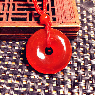 Mã Não Chalcedony Khóa An Toàn Đỏ Vàng Xanh Xanh Trắng Mặt Dây Chuyền Mặt Dây Chuyền Ngọc Tặng
