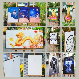 [TRANH PHẬT GIÁO] Tranh Treo Tường Phòng Thờ Phật Giáo Quan Thế Âm Bồ Tát - Tranh Laminate Tráng Gương