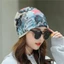 Mũ Turban Nữ YRBWD, Mũ Chui Đầu Mỏng In Hình Thoáng Khí, Đầu Quấn Cổ Che Chemo Cap