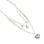 Unstop * Ngọc Trai Trái Tim Xương Đòn Dây Xích Nhiều Lớp Choker Với Mặt Dây Chuyền Tình Yêu Phụ Kiện Hợp Thời Trang