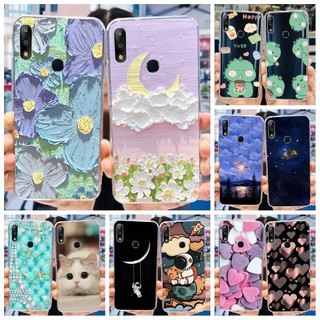Ốp Lưng Cho Asus Zenfone Max Pro (M2) ZB631KL ZB633KL X01BDA X01AD X01BD Vỏ Mềm Trong Suốt Phi Hành Gia Hoa Phổ Biến
