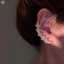 Kẹp tai hình lá Zircon mới không cần móc tai cho nữ lấp lánh Zircon Ear Cuff Clip Bông tai Trang sức cưới Mới
