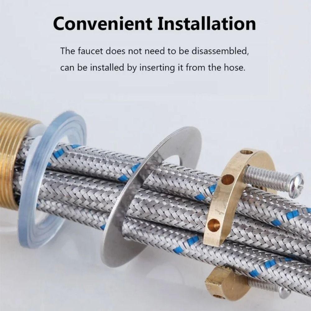 Serein 1 Cái Bộ phụ kiện cố định, Phụ kiện thay thế máy giặt chống mất Vòi Locknut, Chậu rửa bằng thép không gỉ bằng đồng thau Đai ốc buộc 31mm
