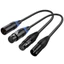 BTM 30cm XLR 3pin M F đến 5pin F M Dây Cáp Điều Khiển Trộn Chuyên Nghiệp Dây Dòng