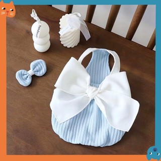 Mùa Hè Mới Mỏng Quần Áo Cho Chó Teddy Pomeranian Gấu Yorkshire Mèo Thú Cưng Chó Nhỏ Nơ Dây