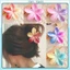 8cm Nhiều Màu Sắc Gradient Hoa Sứ Nữ Phụ Kiện Tóc Cô Gái Ngọt Ngào Frangipani Kẹp Tóc Cá Mập Kẹp Tóc