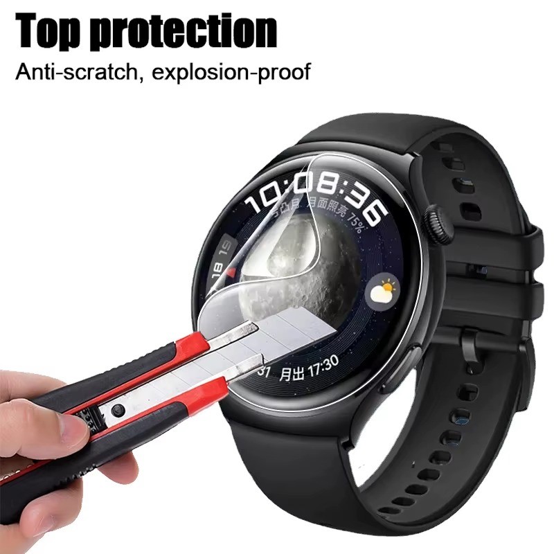 Dành Cho Realme Watch T1 S2 S Pro 3 Chiếc 500D Full Cover HD Trong Suốt Mềm Hydrogel Phim Chống Vân Tay Chống Cháy Nổ Đồng Hồ Bảo Vệ Màn Hình