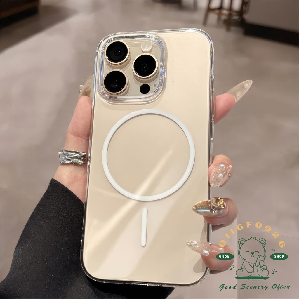 Ốp điện thoại từ tính siêu mỏng iphone16 Pro Max 15 14 13 12 11casing cho vỏ iPhone PC vỏ cứng chống sốc