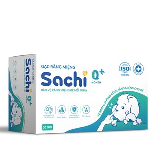 Combo 3 Gạc Rơ Lưỡi SACHI Dịch Chiết Lá Hẹ Dùng Vệ Sinh Răng Miệng An Toàn Cho Bé Từ 0 Tháng Tuổi
