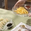 Đĩa vỏ BAMBOOB, Đĩa bánh bao sáng tạo trong suốt, có đĩa giấm Vỏ thìa