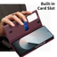Dành Cho Samsung Galaxy Z Fold 6 5 4 Ốp Lưng ELVEV Smart View Window Ví Da PU Flip-Free Answer Cover Có Khe Cắm Thẻ