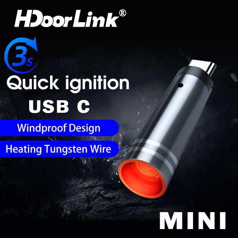 Ảnh Hdoorlink Loại C Sưởi Ấm Cáp Sưởi USB Cho Điện Thoại Di Động Máy Tính Bảng Ngoài Trời Lửa Di Động Chống Gió Đặc Biệt Adapter 2