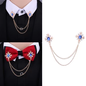Treeling Tinh Tế Tua Rua Kim Cương Giả Cổ Chữ Thập Ve Áo Pin Trâm Trang Sức Cho Áo Sơ Mi Với Trang Trí Độc Đáo Thời Trang
