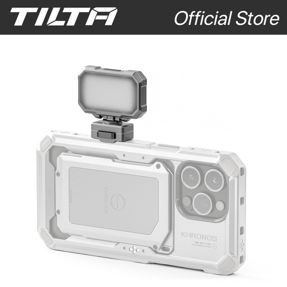 Panneau LED TILTA Khronos Mini Pour IPhone 15 Pro - Lumière Jour, Gris Sidéral