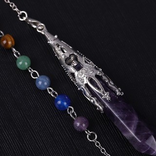 Lăng Kính Tự Nhiên Đá Mặt Dây Chuyền Lục Giác Trụ Tập Yoga Trang Sức Nữ Ngoại Thương Trang Sức FM B0001