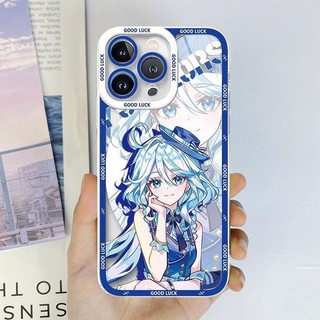 Ốp Điện Thoại Cho IPhone 14 Pro 15 Plus 13 12 11 Pro Max Mini X XS XR 6 6S 7 8 Plus SE 2020 Ốp Lưng Genshin Impact Furina Silicon Mềm Anime Hoạt Hình Vỏ Điện Thoại