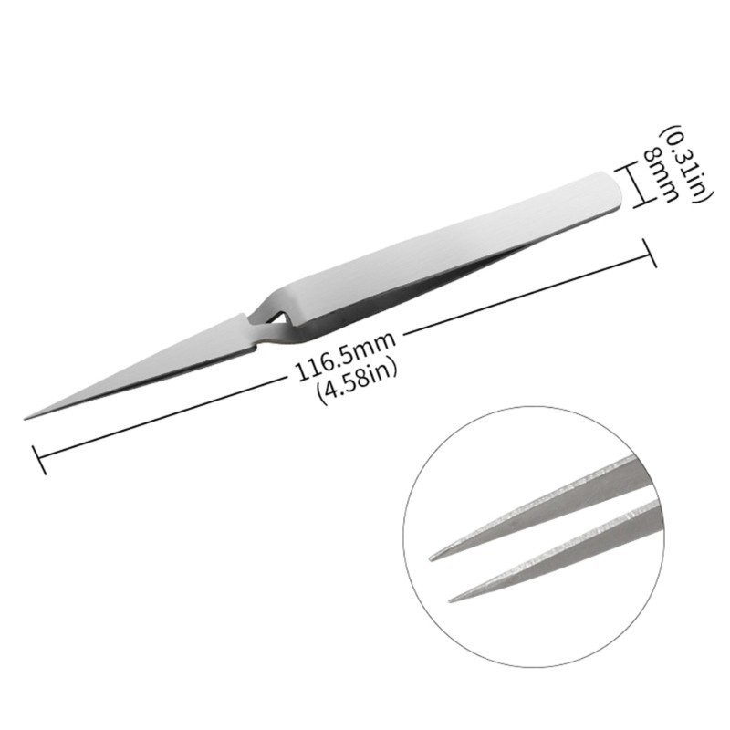 Nhíp hàn ngược POP Đầu nhọn chống từ tính Nhíp Dụng cụ cầm tay