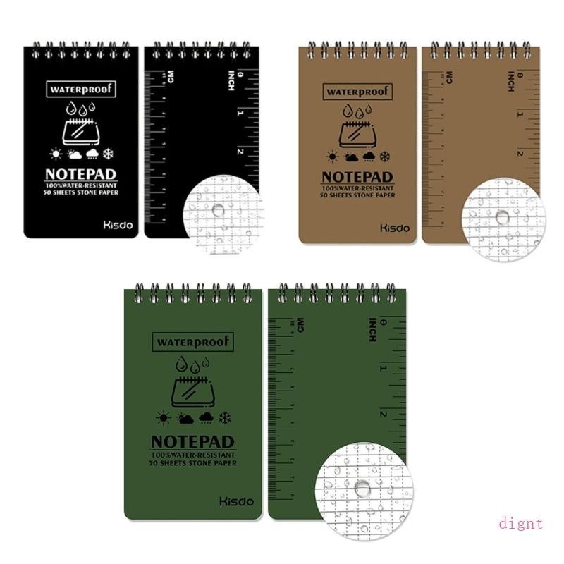 Sổ tay bỏ túi DY Notepad chống nước Viết trong mưa Sổ tay hoạt động ngoài trời